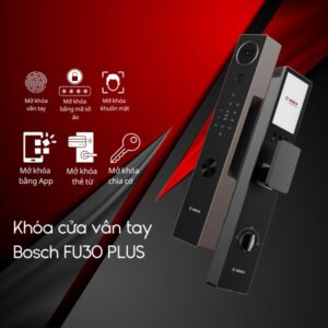 Khóa cửa vân tay Bosch FU30 PLUS Đa dạng phương thức mở khóa