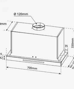 máy hút mùi âm tủ Garis G3247