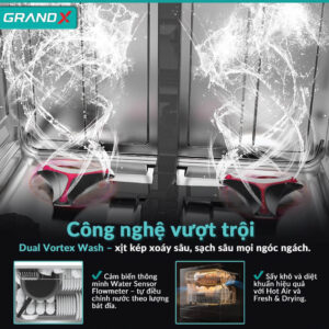 Máy rửa bát Grandx SMS8GX89G