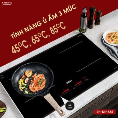 Bếp từ xuất xứ Đức Chef's EH-DIH836 công nghệ Inverter – Giải pháp nấu nướng thông minh cho gia đình hiện đại