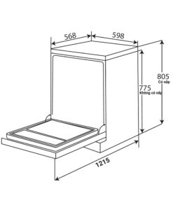 MÁY RỬA CHÉN KAFF KF-SBL775B New Plus