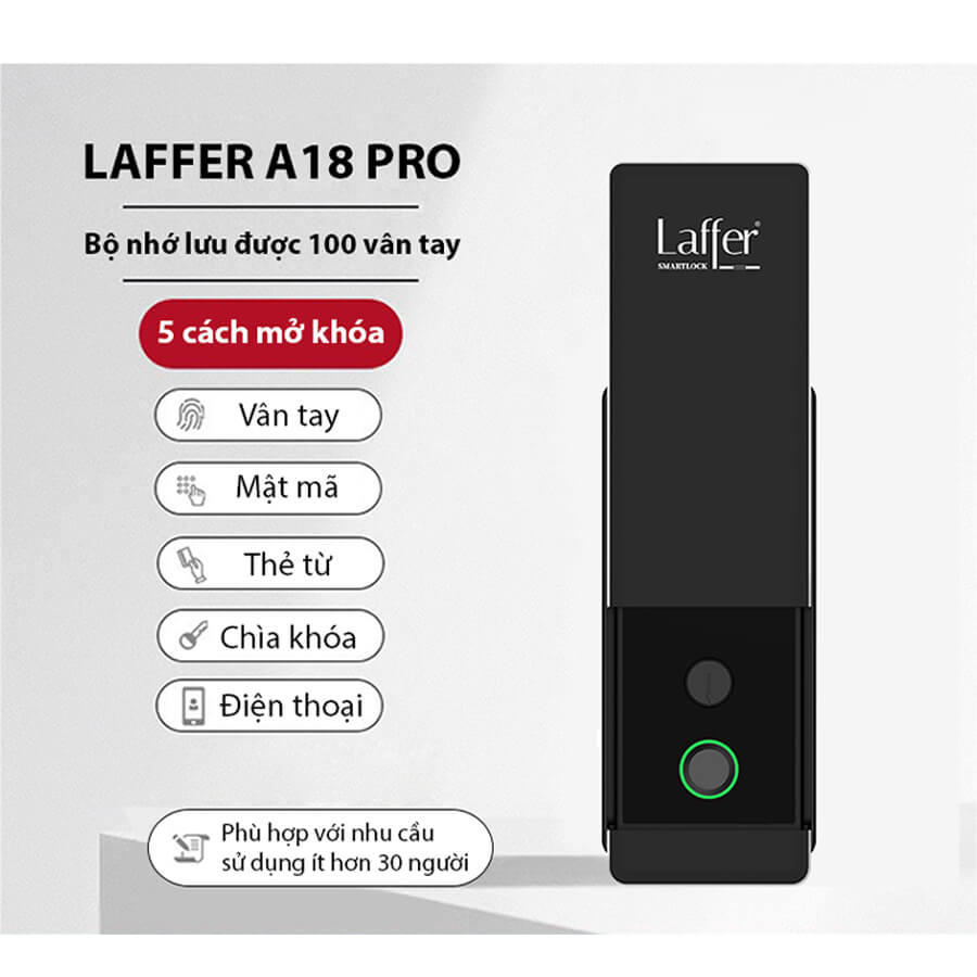 Khóa cổng vân tay ngoài trời Laffer A18 Pro Khóa cổng vân tay ngoài trời Laffer A18 Pro
