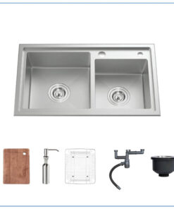 Chậu rửa bát 2 hố NOBINOX LIKEN NL786 Chậu rửa bát 2 hố NOBINOX LIKEN NL786