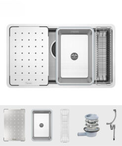 Chậu rửa bát chống xước Konox Dekor 8044SU Chậu rửa bát chống xước Konox Dekor 8044SU