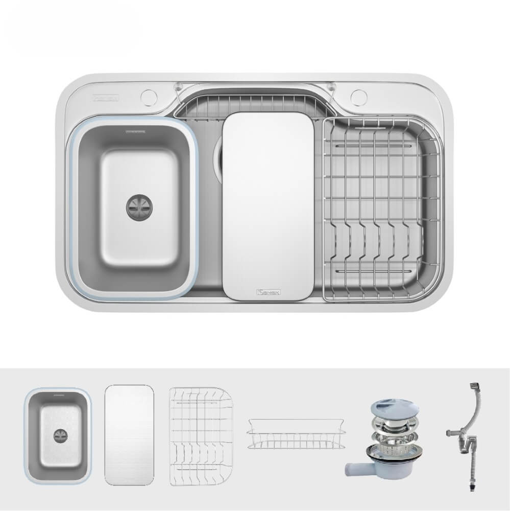 Chậu rửa bát chống xước Konox Dekor 8048SU