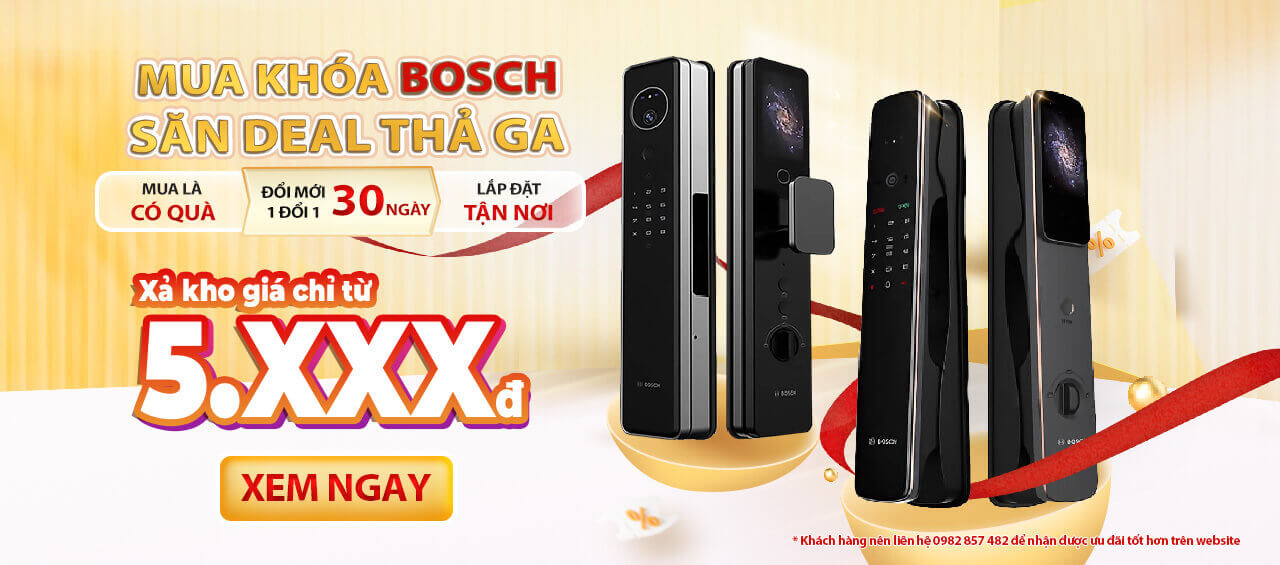 Khóa vân tay Bosch chính hãng giá tốt lắp đặt tận nơi