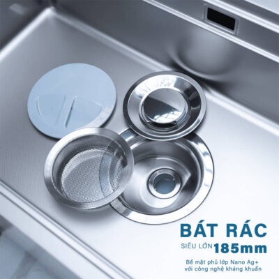 Bát rác 3 lớp lọc của chậu rửa NOBINOX
