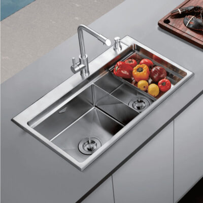 Chậu rửa bát 2 hố NOBINOX LUMIA NJ522