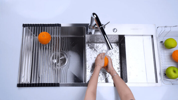 Chậu rửa bát 2 hố NOBINOX LIKEN NL746