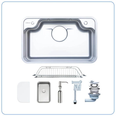 Chậu rửa bát 1 hố NOBINOX LIKEN NL790D