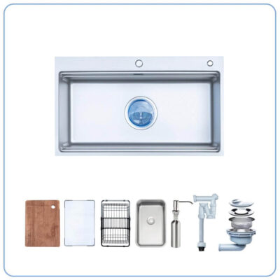 Chậu rửa bát 1 hố NOBINOX LIRA NJ560D