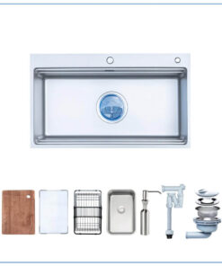 Chậu rửa bát 1 hố NOBINOX LIRA NJ564D