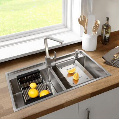 Chậu rửa bát 2 hố NOBINOX LUMIA NJ508D