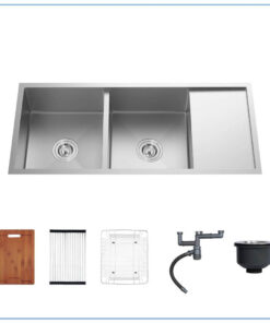 Chậu rửa bát 2 hố NOBINOX LIKEN NL748