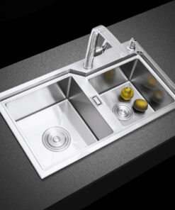 Chậu rửa bát 2 hố NOBINOX LUMIA NJ512