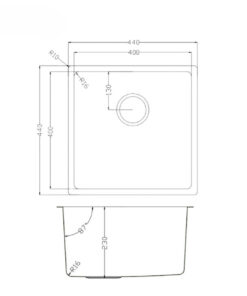 Chậu rửa bát phong cách Nhật Konox TARI 400SM