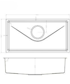 Chậu rửa bát phong cách Nhật Konox TARI 800SM