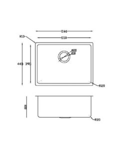 Chậu rửa bát Konox Turkey Sink Neron 590U