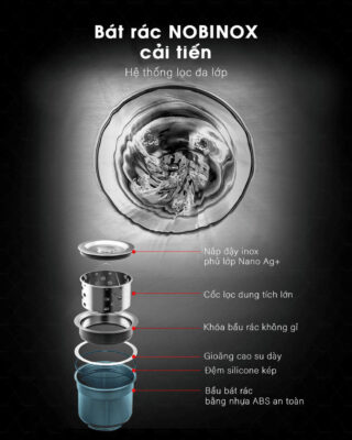 Chậu rửa bát 2 hố NOBINOX LIKEN NL700