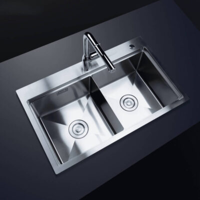 Chậu rửa bát 2 hố NOBINOX LUMIA NJ522