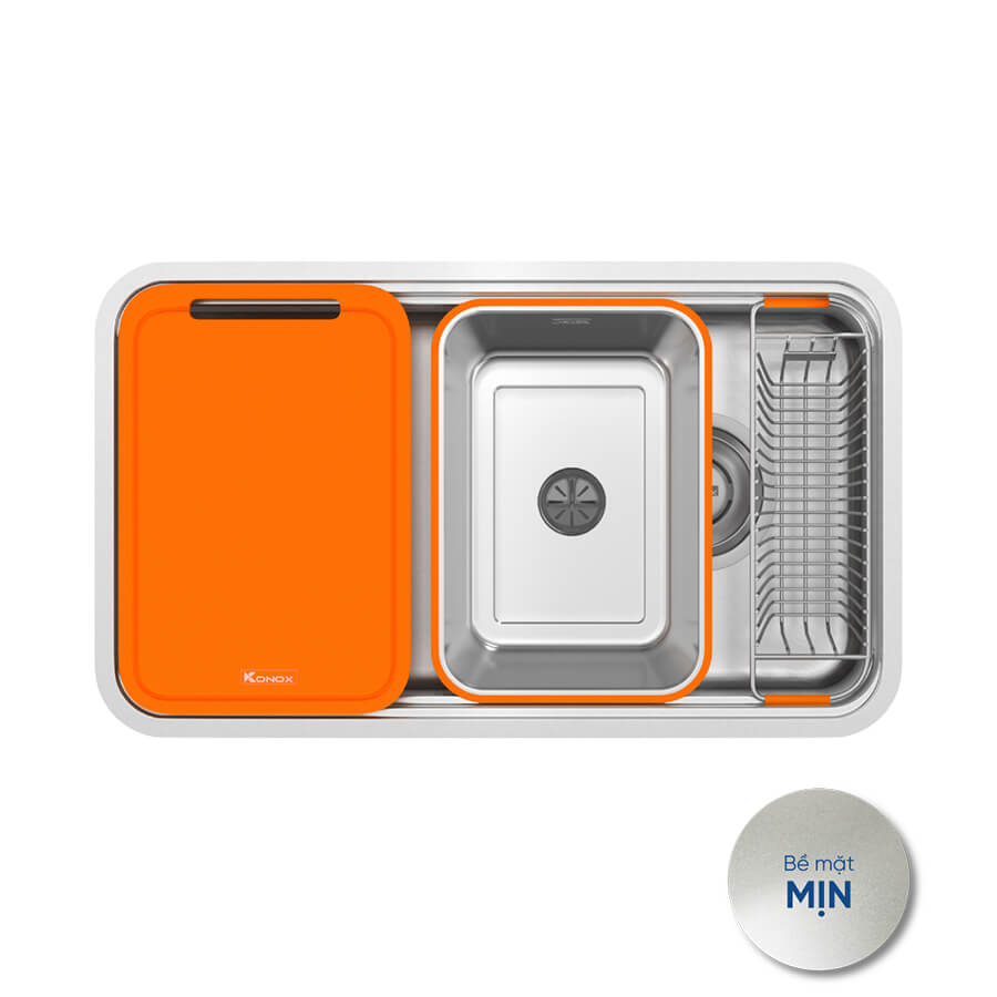 Chậu rửa bát phong cách Nhật Konox R50 TARI 8047SU