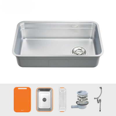 Chậu rửa bát phong cách Nhật Konox Tari Smart 8047 trọn bộ