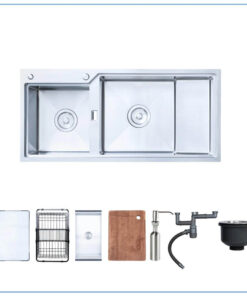 Chậu rửa bát 2 hố NOBINOX RAZIA NJ575