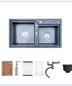 Chậu rửa bát 2 hố NOBINOX LUMIA NJ513B