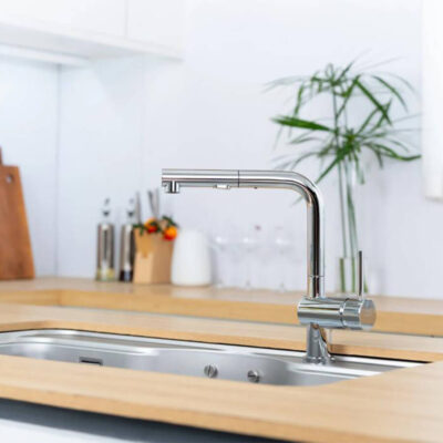 Vòi rửa bát dây rút NOBINOX BIANCO NX600