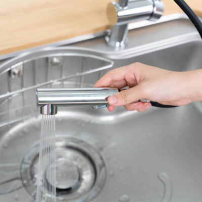 Vòi rửa bát dây rút NOBINOX BIANCO NX600