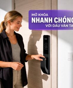 Khóa thông minh Kaadas trang bị cảm biến vân tay bán dẫn